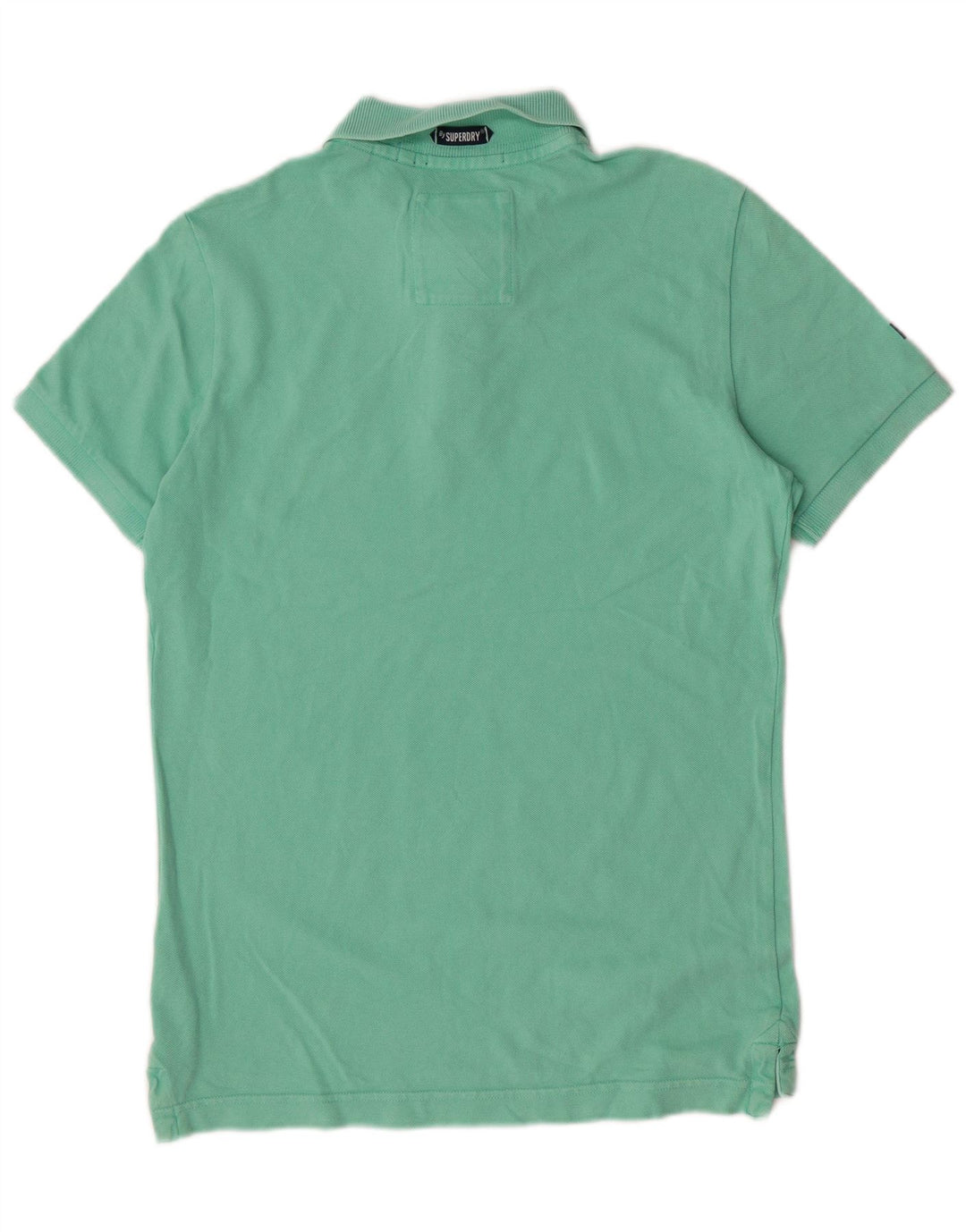 Camisa polo masculina Superdry médio verde algodão clássico
