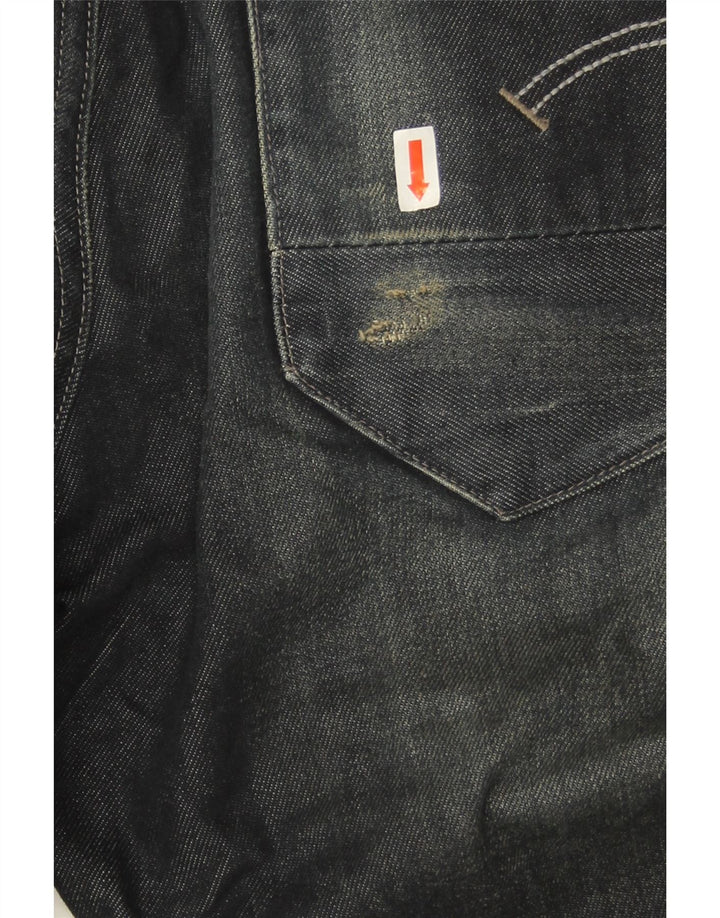 G-Star Mens Slim Jeans W31 L34 Azul Marinho Algodão
