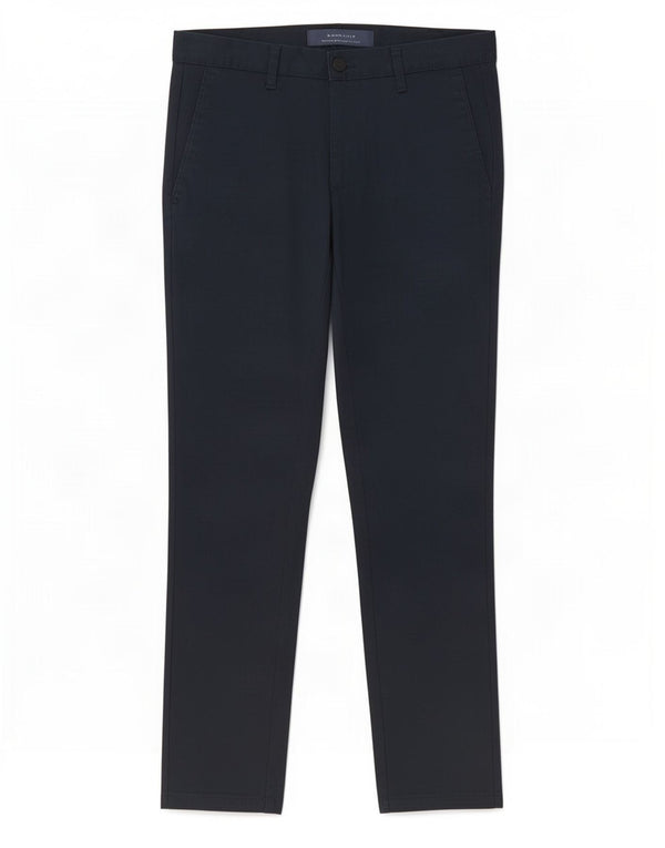 Zara Mens Slim Chino Calças EU 38 Pequeno W30 L28 Azul Marinho