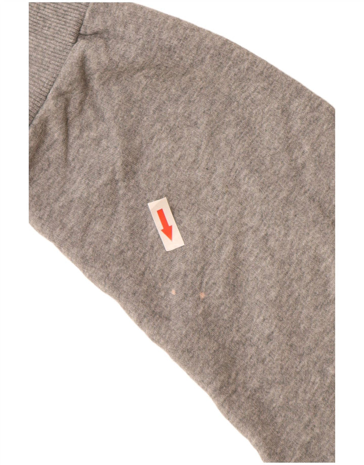 Jaqueta masculina Puma Graphic Tracksuit Top cinza médio algodão manchado