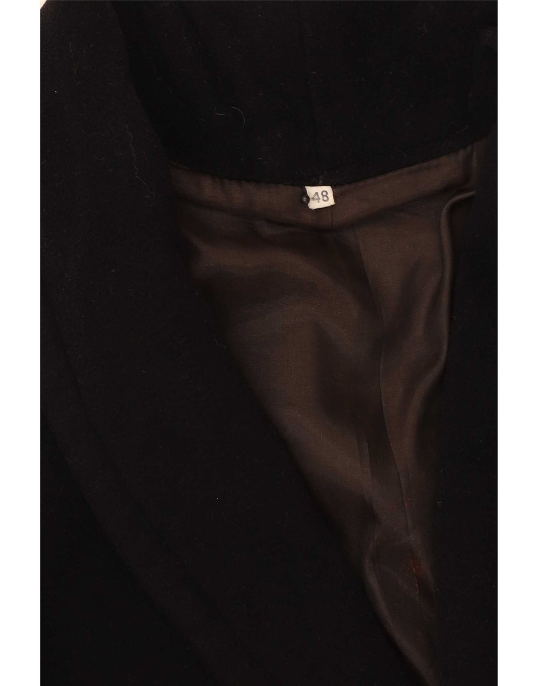 Casaco feminino vintage com peito duplo IT 48 XL preto