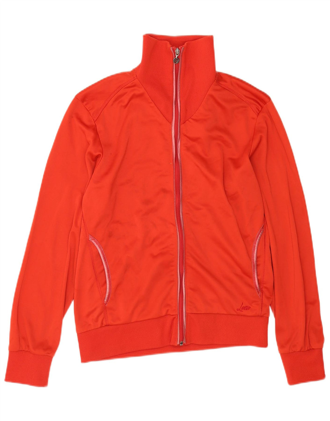 LOTTO Womens Tracksuit Top Jacket UK 16 Grande Vermelho