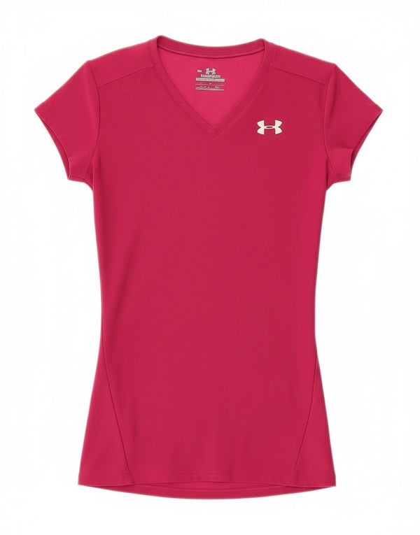 Camiseta feminina Under Armour UK 4 XS rosa poliéster esportivo