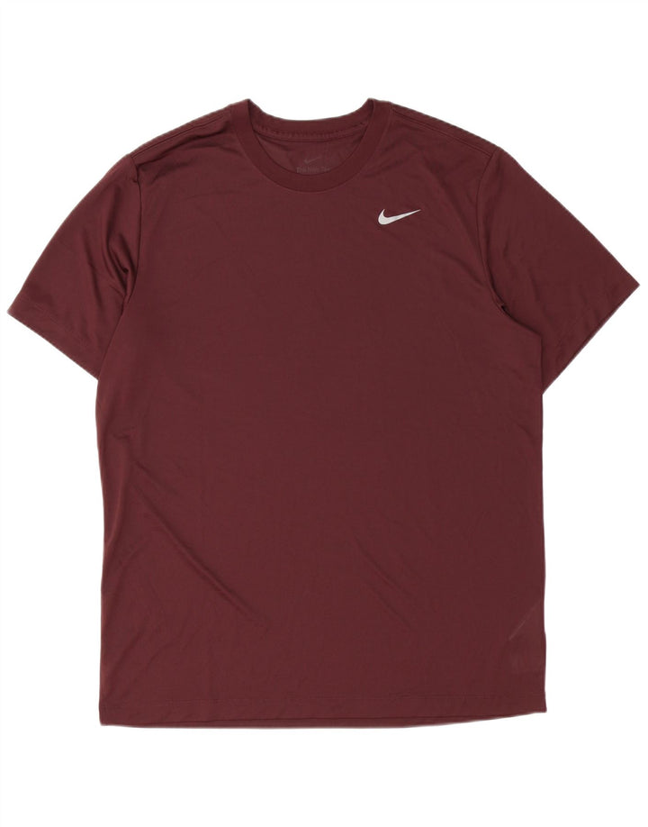 Camiseta Nike Masculina Dri Fit Top Grande Poliéster Borgonha
