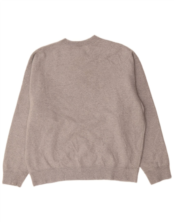 Nike moletom masculino jumper grande algodão cinza