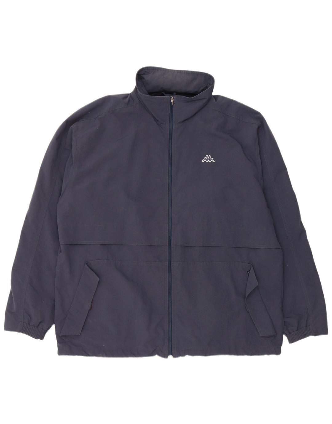 Jaqueta de chuva masculina com capuz KAPPA UK 42 XL azul marinho poliamida
