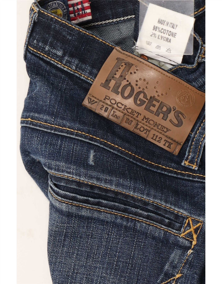 Calça jeans feminina Roy Rogers W29 L30 azul algodão