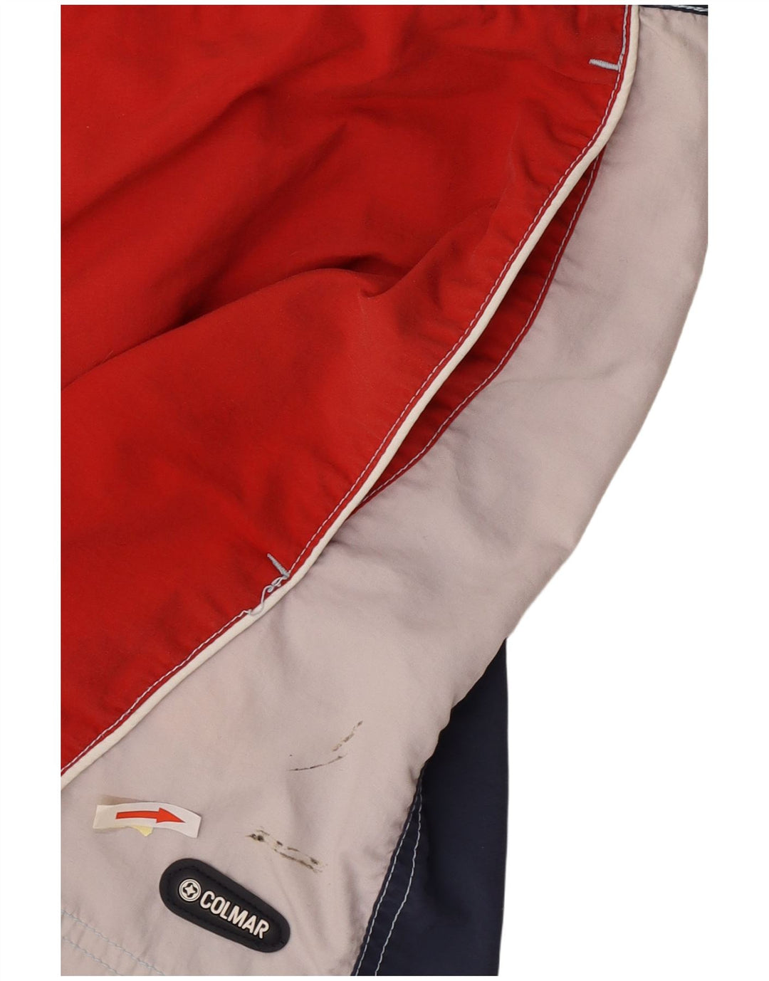 Shorts de natação masculino Colmar gráfico EU48 médio vermelho colorblock