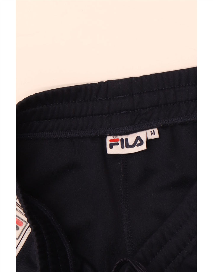 Calça masculina Fila Graphic Tracksuit médio azul marinho colorblock