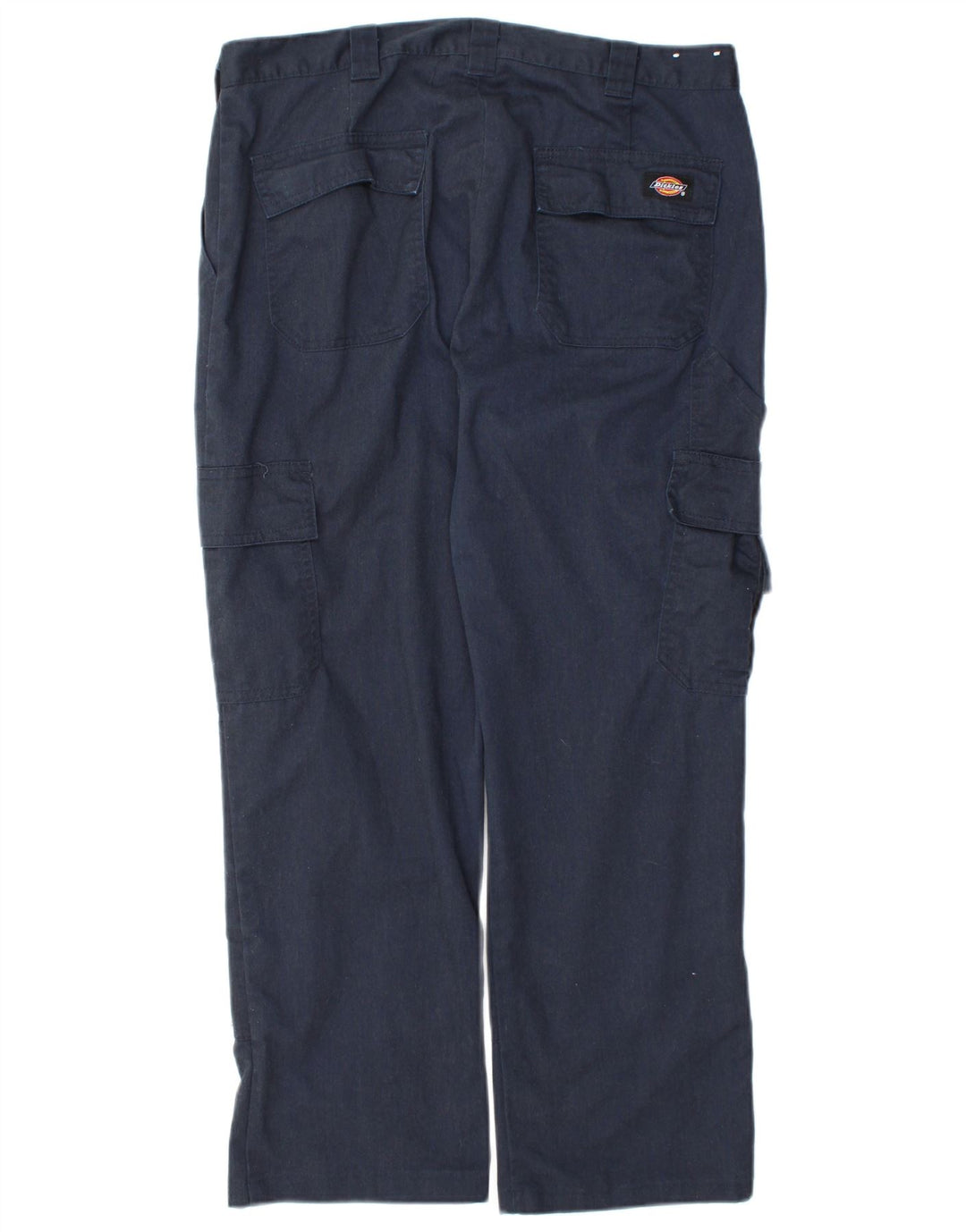 Calças cargo retas masculinas Dickies UK 14 médio W32 L26 azul marinho