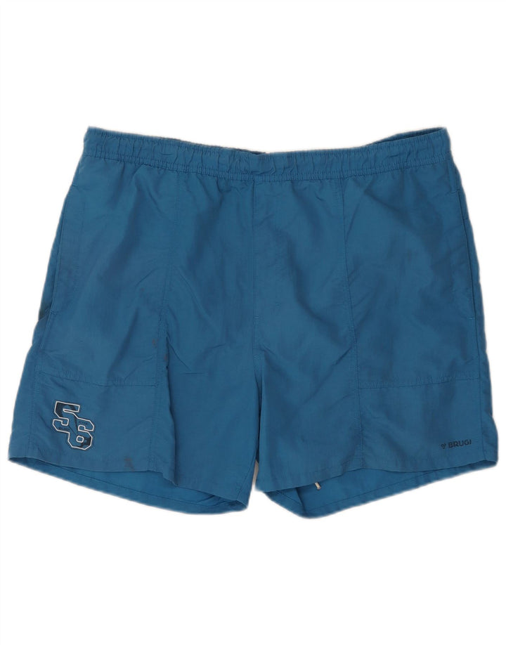 Shorts de natação masculino gráfico Brugi 2XL azul poliamida