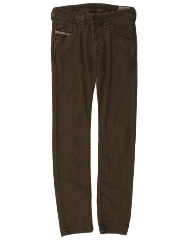 Diesel Mens Belther Slim Tapered Calça Casual W29 L32 Algodão Cáqui