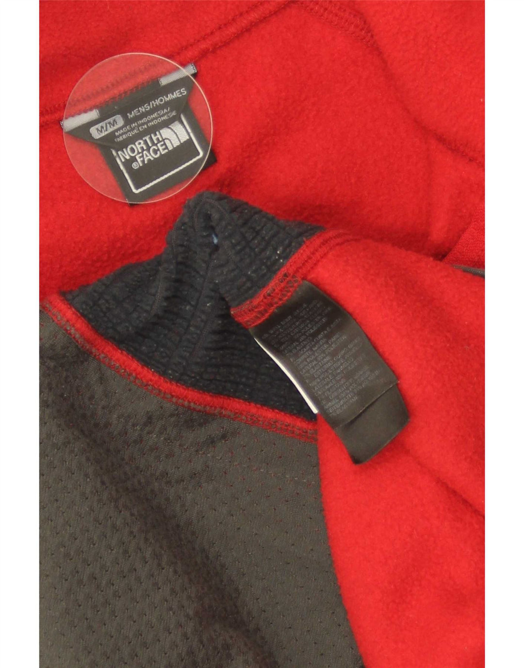 Jaqueta masculina de lã The North Face UK 38 esportes médios de poliéster vermelho