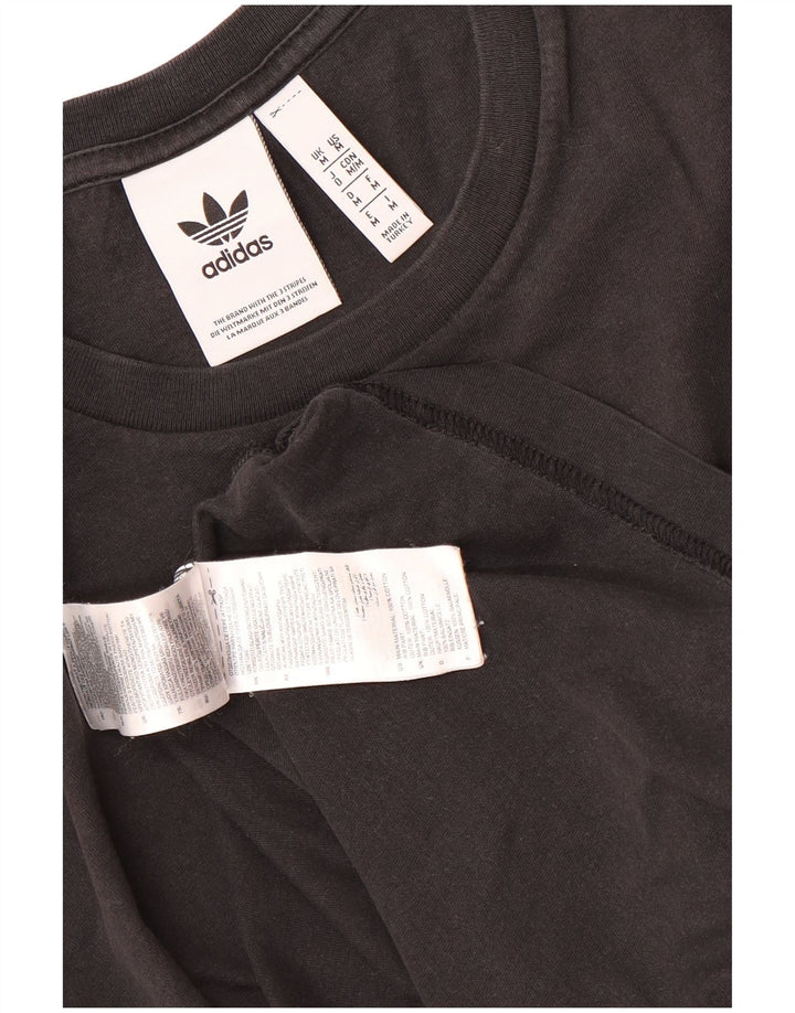 ADIDAS Camiseta Masculina Top Médio Algodão Preto