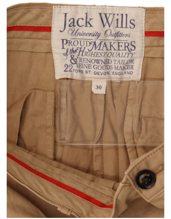 JACK WILLS Mens Chino Shorts W30 Médio Bege