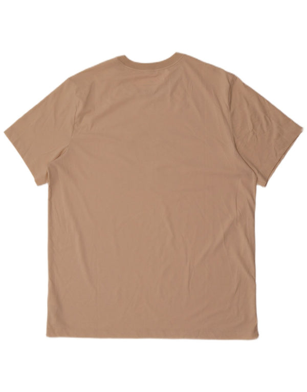 Camiseta masculina NIKE Dri Fit Graphic Top XL Algodão Bege