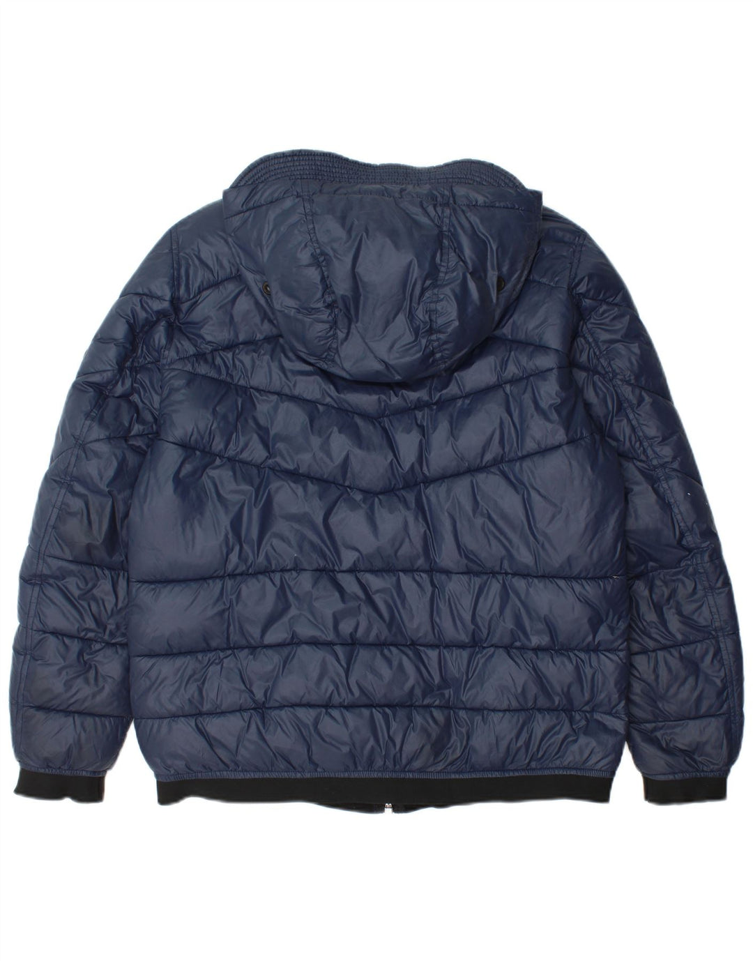 Jaqueta acolchoada masculina Diesel UK 36 pequena azul marinho nylon