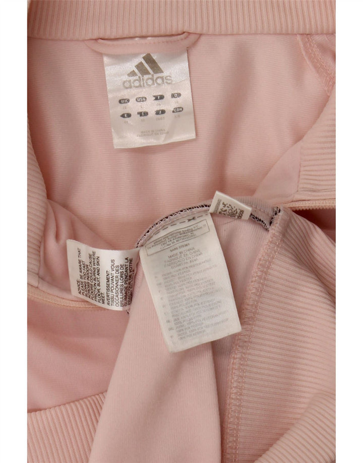 Adidas Womens Tracksuit Top Jacket UK 18 XL Rosa Poliéster