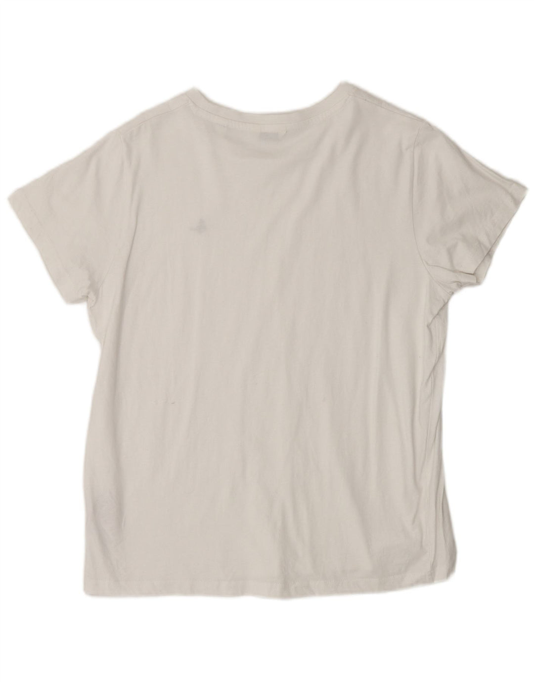 Camiseta feminina JACK WILLS UK 12 algodão branco médio