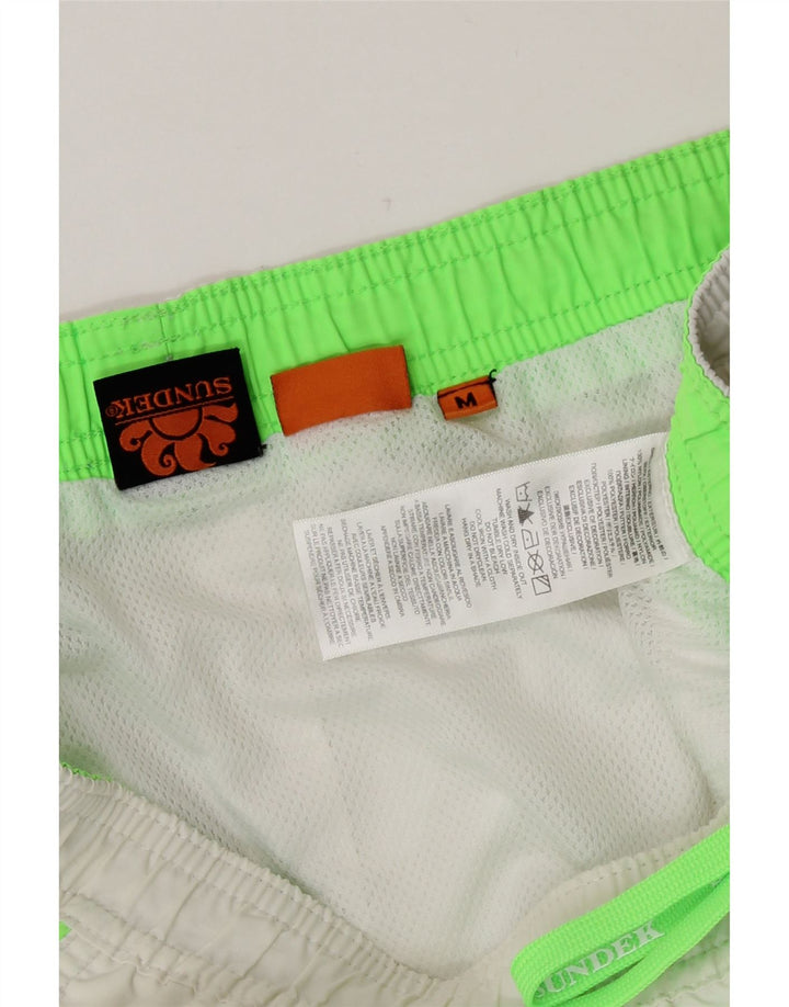 Shorts de natação masculino Sundek médio branco nylon