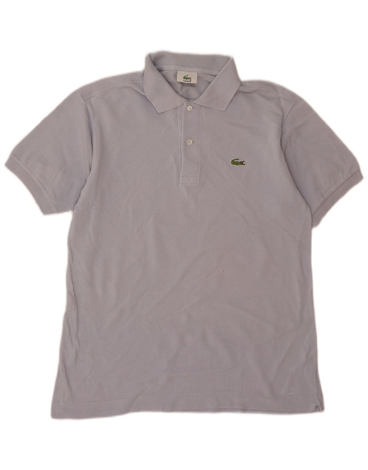 Camisa polo masculina Lacoste tamanho 3 pequeno algodão azul