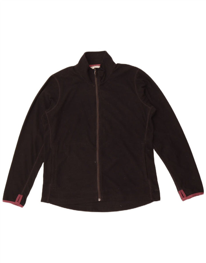 Rohan Womens Tracksuit Top Jacket UK 16 Grande Poliéster Preto