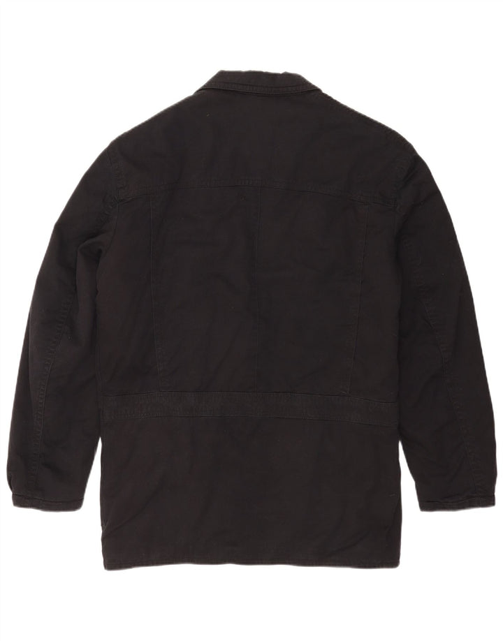 Jaqueta blazer masculina country com 2 botões Reino Unido 40 algodão preto grande