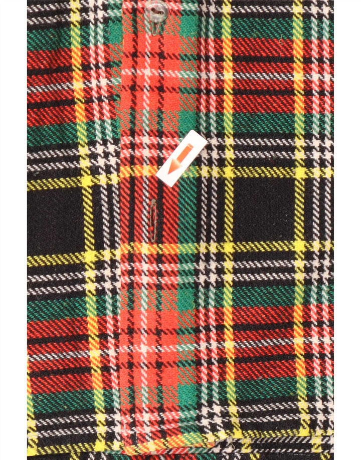 Camisa masculina de flanela Gorena pequena xadrez verde