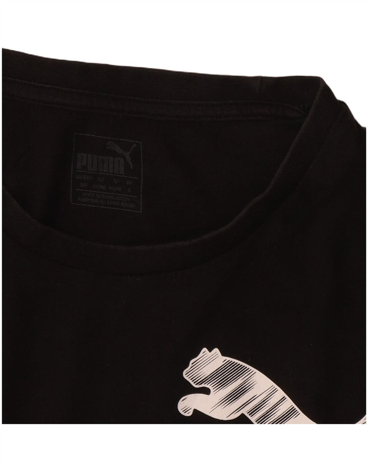 Puma Camiseta Masculina Graphic Top Pequeno Preto