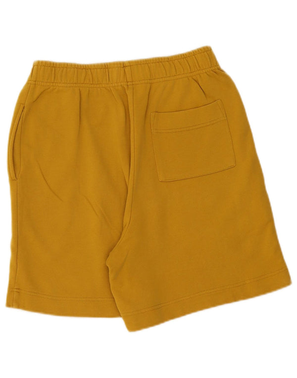 Shorts esportivos femininos Stefanel UK 8 pequeno algodão amarelo