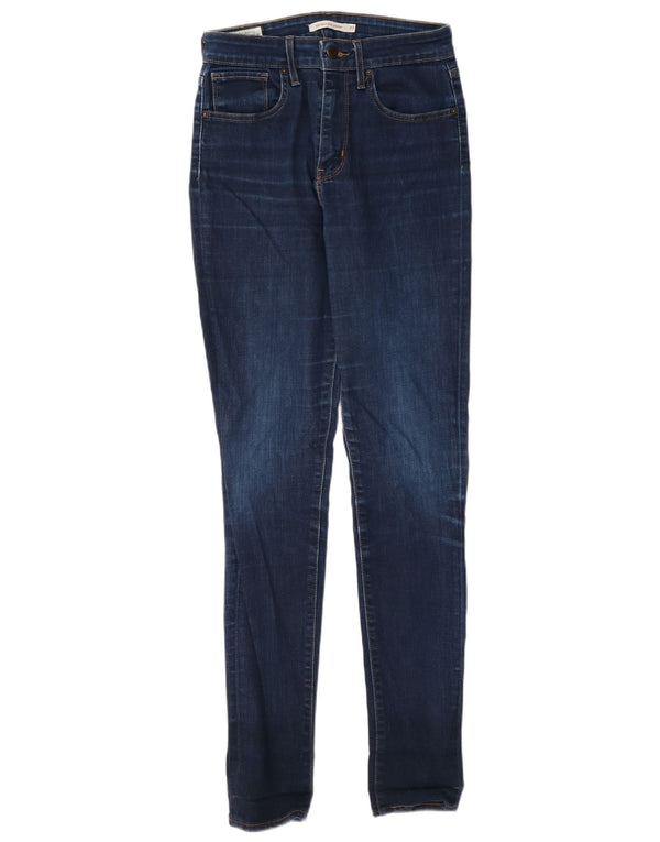 Calça jeans feminina Levi's 721 High Rise Skinny W27 L32 azul marinho algodão