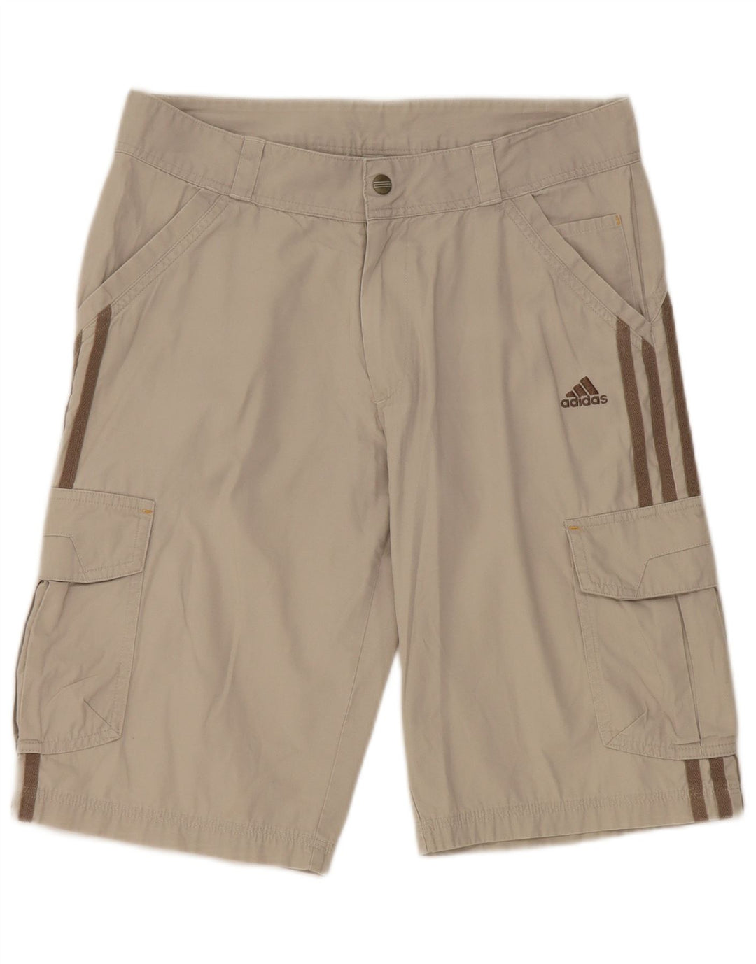 ADIDAS Meninos Cargo Shorts 13-14 Anos W30 Cinza Algodão