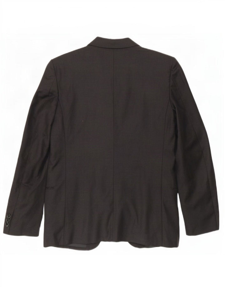 Jaqueta Blazer Masculina Valentino com 1 Botão IT 48 Lã Virgem Cinza Médio