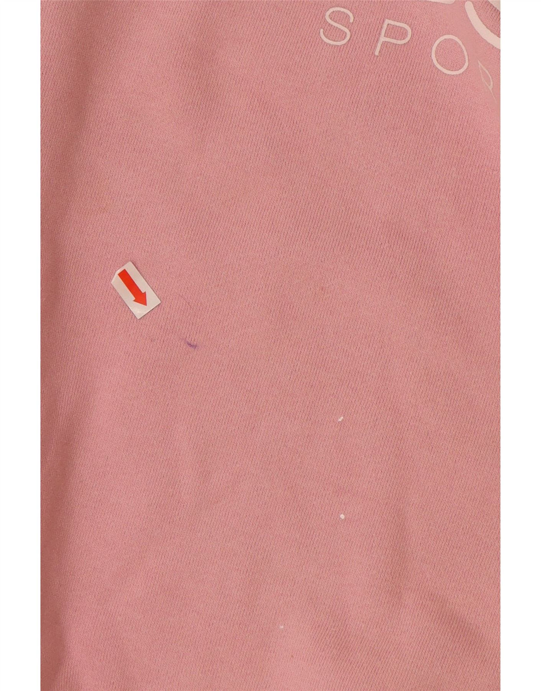 ELLESSE moletom feminino gráfico jumper UK 12 médio algodão rosa