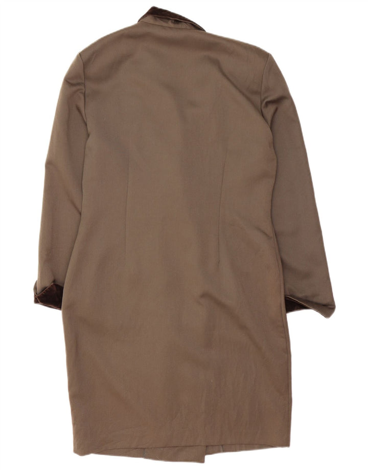Casaco feminino Sara Glenzer com peito duplo IT 48 XL marrom colorblock