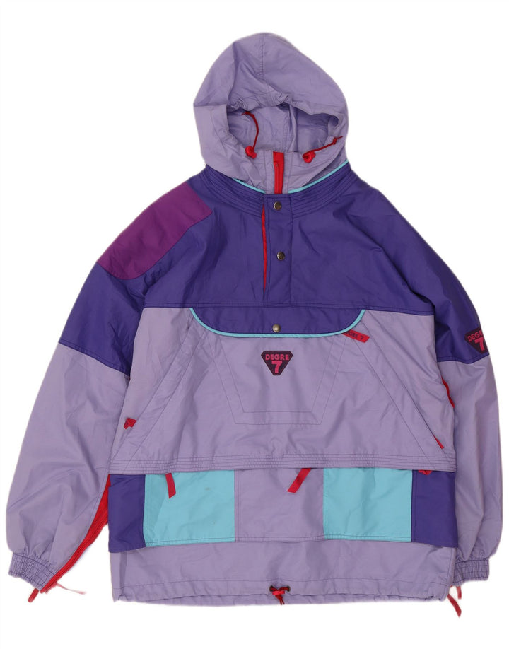 Jaqueta de esqui masculina Degre 7 pulôver com capuz Reino Unido 38 bloco colorido roxo médio