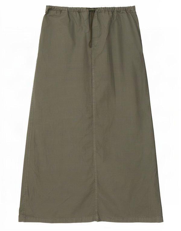 Zara Saia maxi feminina média W28 cáqui