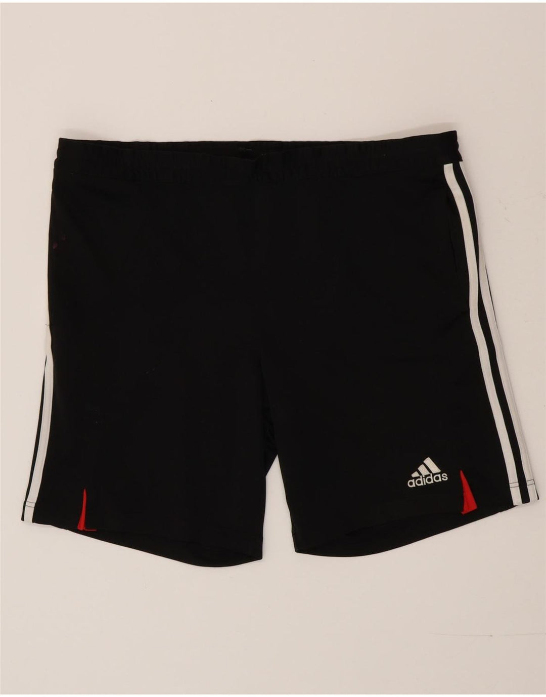 Shorts esportivos masculinos Adidas grande poliéster preto