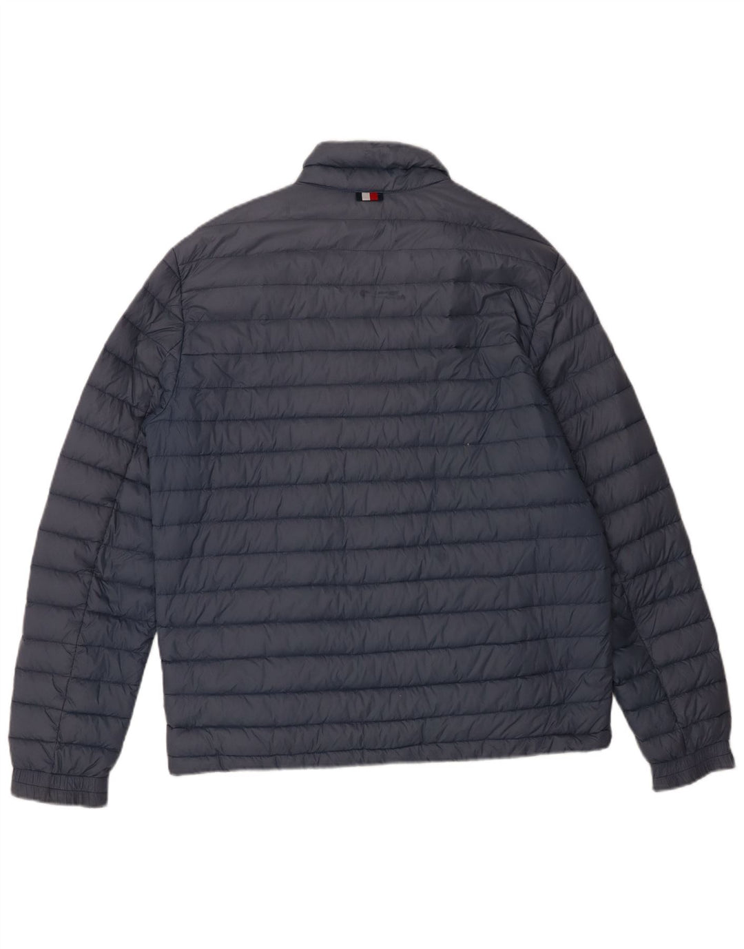 Jaqueta acolchoada masculina Tommy Hilfiger UK 40 grande azul marinho poliamida