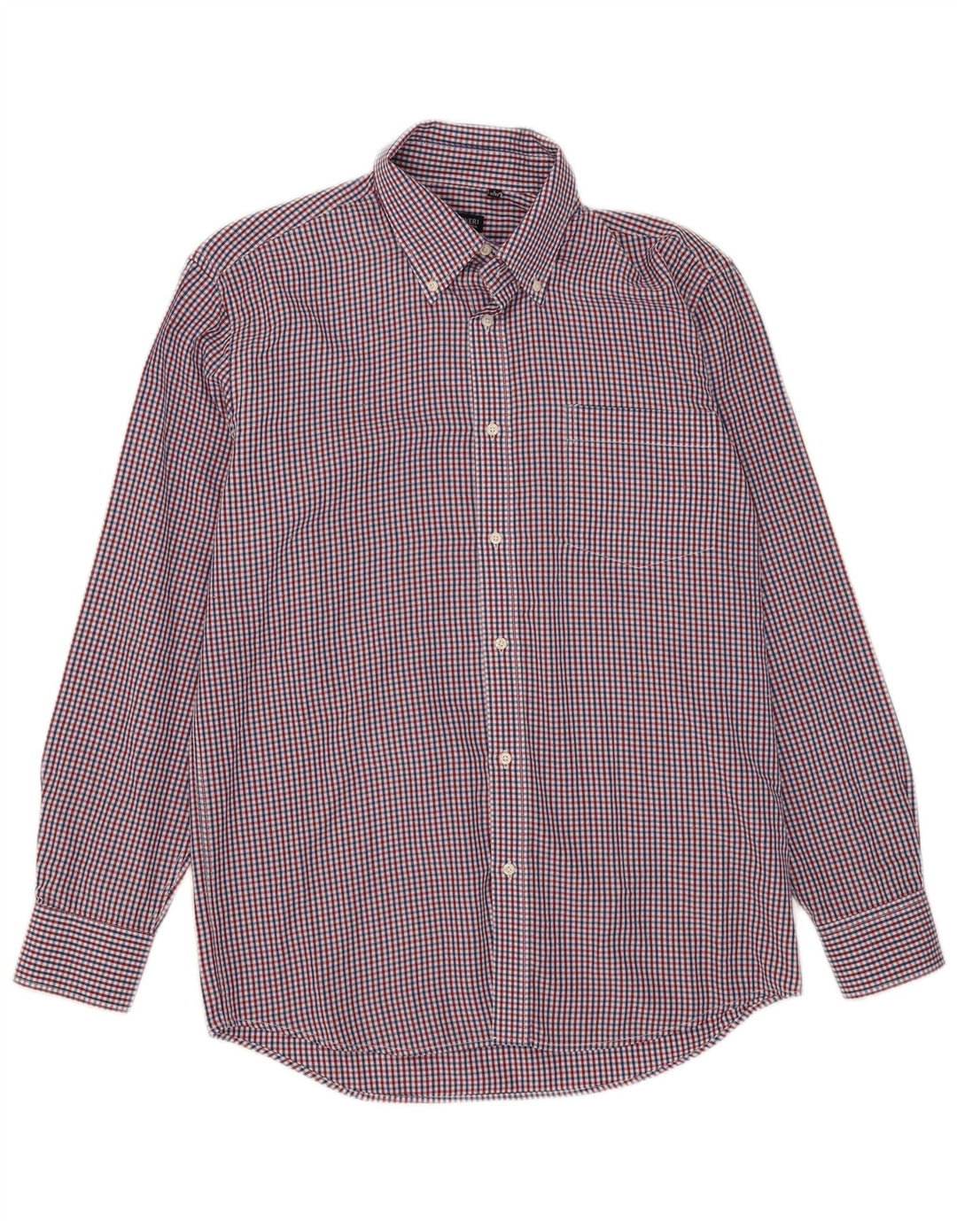 Camisa masculina Coveri tamanho 41/42 grande poliéster guingão multicolorido