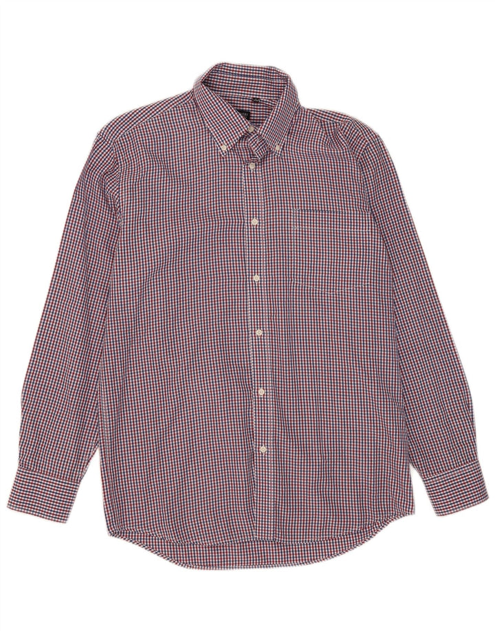 Camisa masculina Coveri tamanho 41/42 grande poliéster guingão multicolorido