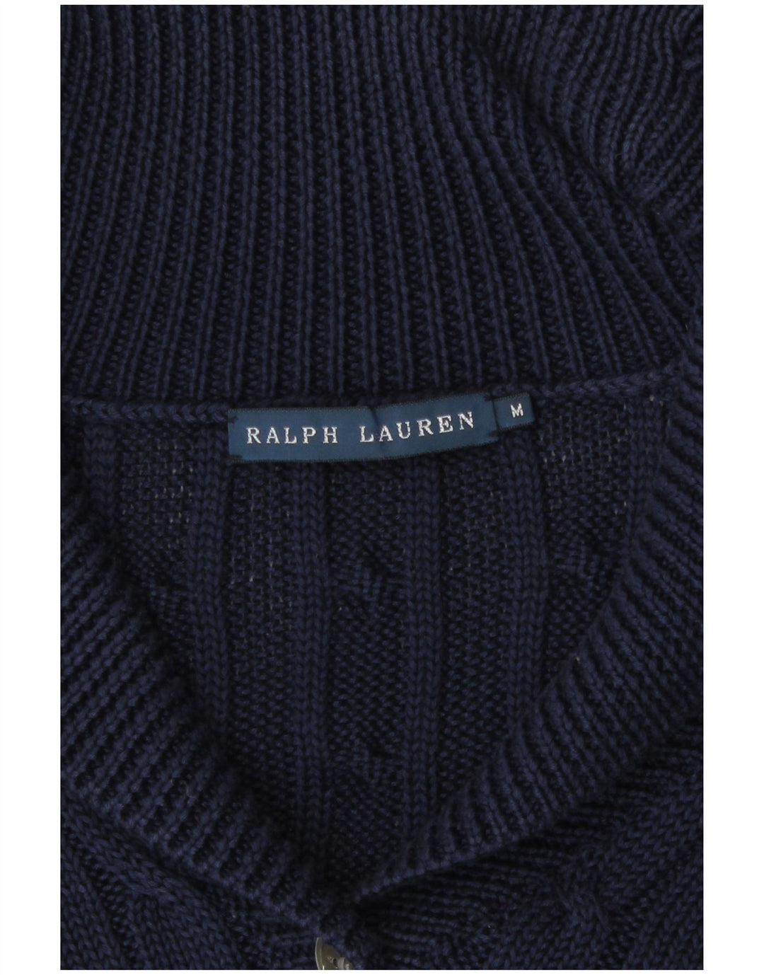 Suéter cardigã feminino Ralph Lauren Reino Unido 14 médio azul marinho