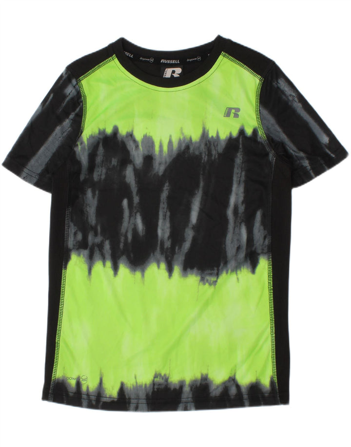 Russell Athletic Boys Camiseta Top 7-8 Anos Médio Preto Tie Dye Poliéster