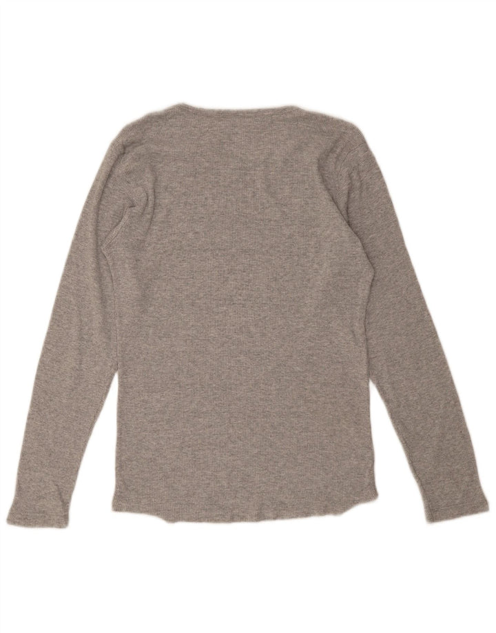 Wrangler Top feminino manga comprida UK 14 grande cinza