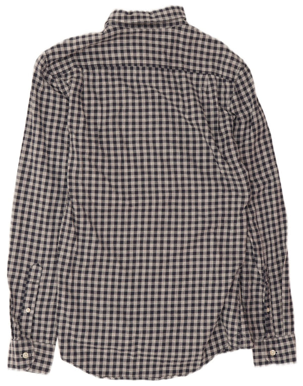 Camisa masculina Jack Wills XS azul marinho algodão guingão