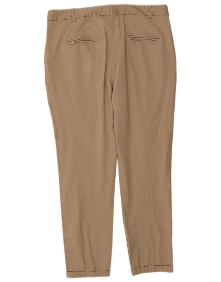 Zara Calça Chino Feminina Slim EU 40 Médio W30 L25 Bege