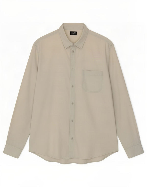 Camisa jeans masculina barata segunda-feira grande algodão azul