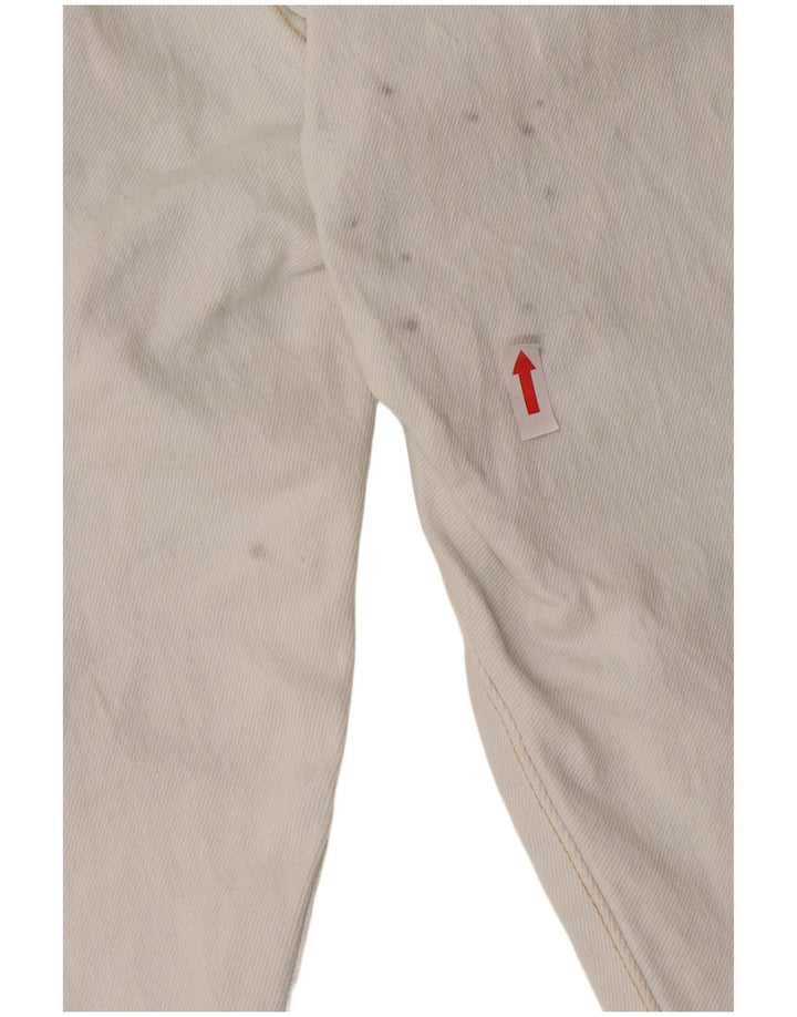 Calça jeans feminina Levi's 501 Slim W27 L28 algodão branco