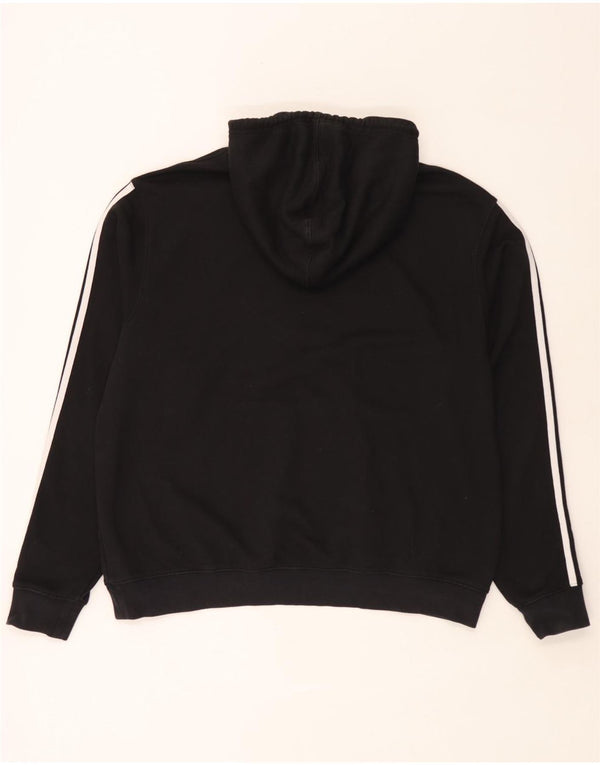 Adidas masculino gráfico moletom com capuz XL preto algodão