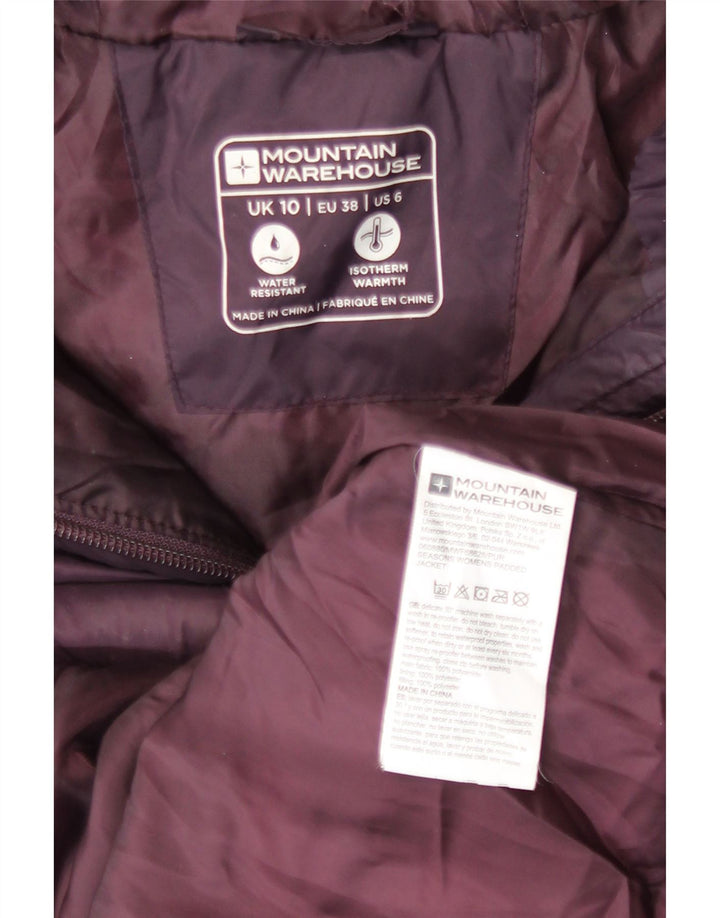 Jaqueta acolchoada com capuz feminina Mountain Warehouse UK 10 pequena marrom